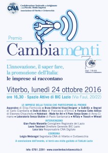 Premio Cambiamenti Viterbo - Programma